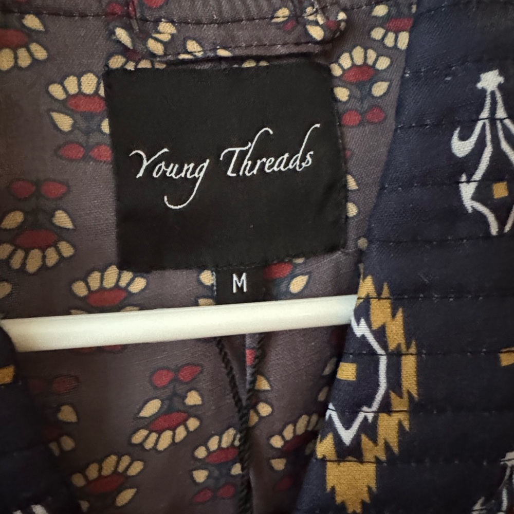 Quilted Patchwork Blazer Jacket - Multicolor - image 3